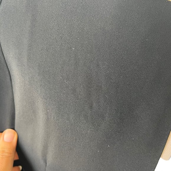 Ralph Lauren Black Label Black Long Sleeve Side Ruched Midi Dress 8 - Picture 12 of 12